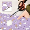 thumbnail image 6 of Yayeee Faucet Mat for Kitchen Sink 14.7" Diatomite Long Splash Guard Pad, Purple Cartoon Rabbit Pattern, 6 of 7
