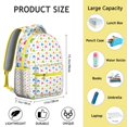 thumbnail image 6 of Cute Elephant and Cityscape Backpack - Waterproof School Bag, Comfortable Straps, Elephant Print Gift for Students, 6 of 6
