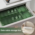 thumbnail image 2 of PFDDRW 7-Compartment Cord Organizer Box for Home Travel, 2 of 8
