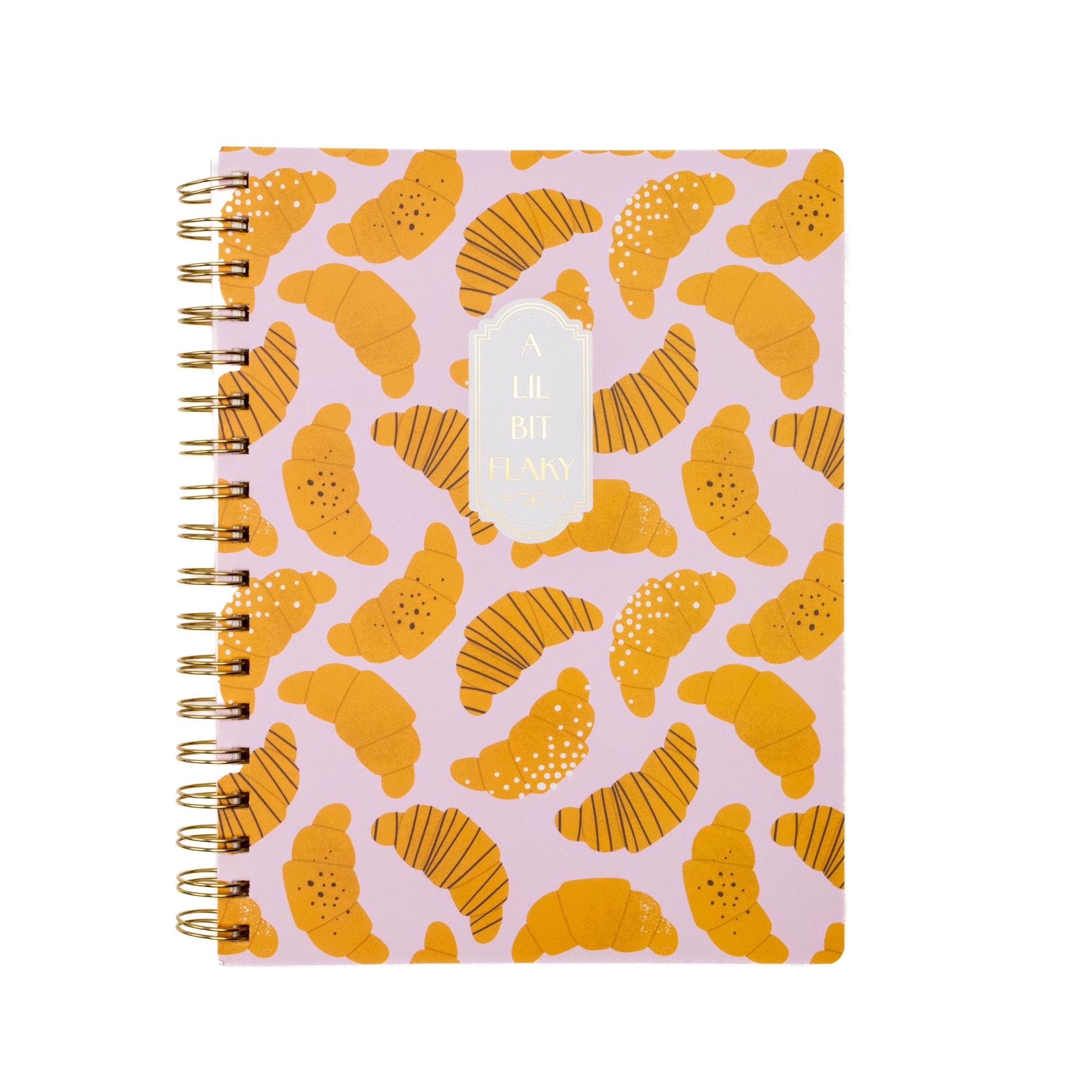 Ecokind Croissant Twin Wire Hard Cover Journal, 7.08" x 9.21", 96 Sheets, Teens, Kids, All Ages