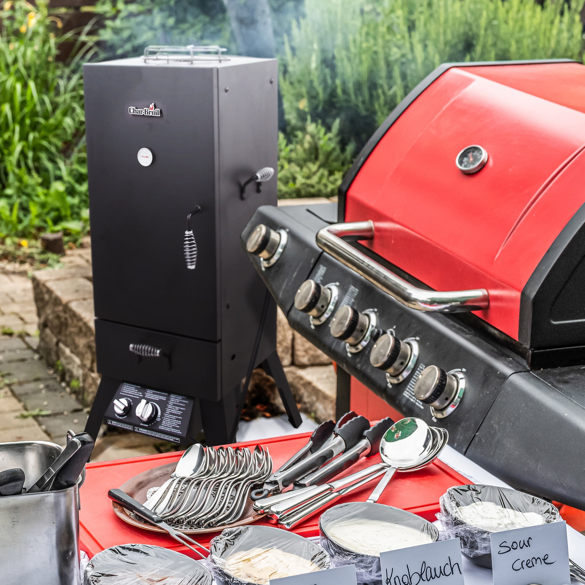  Char-Broil Vertical Liquid Propane Gas Smoker : Propane Smoker  : Patio, Lawn & Garden