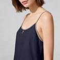 thumbnail image 6 of Endives Womens Tank Top Sleeveless Shirt Thin Strap Crew Neck Camisole Slimming Flared Top Daily Wear Outerwear, 6 of 6