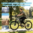 thumbnail image 6 of Electric Bike for Adults Electric Mountain bike 20MPH 40Miles, 7-Speed, 26" Tires, 6 of 6