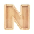 thumbnail image 2 of weibbin Wooden Money Bank Personalized Letters Coin Bank Text Engraved Money Box Wooden Coin Bank ​Gift for Kids Christmas Birthday Gift Home Decoration, Twenty Six English Letters, 2 of 5