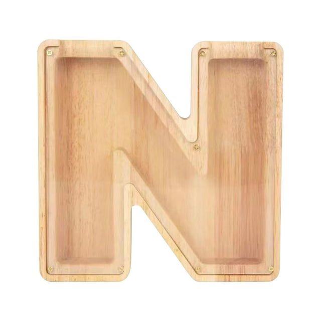 Messenger Bags Personalized Wooden Name Money Box Wooden Deposit Box Twenty Six English Letters