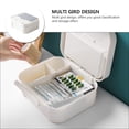 thumbnail image 2 of KAKOWELY Household Medical Box 1pc Home Use Medical Box Medicine Storage Container Multi-grid Storage Box7.87"X7.09"X3.35", 2 of 4