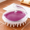 thumbnail image 6 of M Buder Soft Tooth Hair Scalp Massager Shampoo Brush, Transparent Shower Scrubber, Ergonomic Handheld Head Scalp Massage Tool for Men and Women, Enhances Circulation and Removes Dandruff (Purple), 6 of 9