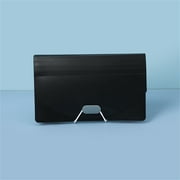 FXMLRLK Expanding File Organizer with 7 Pockets Mini Accordion File Folders for Storage Invoice Cards Coupon Tickets Receipt Document A6 Size Paper(Black)