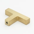 thumbnail image 2 of GlideRite 2 in. Solid Square Cabinet T-Knob, Satin Gold - 21683-T-SG, 10 Pack, 2 of 4