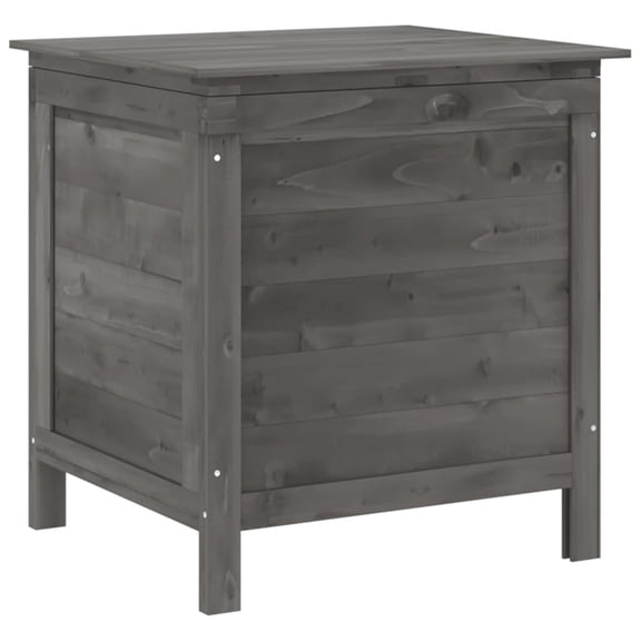 vidaXL Patio Storage Box with Lid for Outdoor Garden Furniture Solid Wood Fir