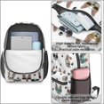 thumbnail image 4 of French Bulldog and Sunglasses 17" School Backpacks for Teens,Waterproof Oxford Fabric,S-Shape Padded Straps for School,Travel,Hiking,Camping, 4 of 6