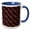 Blue/White, variant on 3drose, Multicolored Seamless Geometrical Dot Pattern Background Design, 11oz Two-tone Red Mug