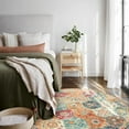 thumbnail image 4 of Moynesa 5'Round Moroccan Trellis Washable Rug - Round Rug 5ft Soft Non-Slip Circle Area Rugs for Bedroom Non-Shedding Distressed Throw Carpet for Living Room Bathroom Nursery Kitchen Cream, 4 of 7