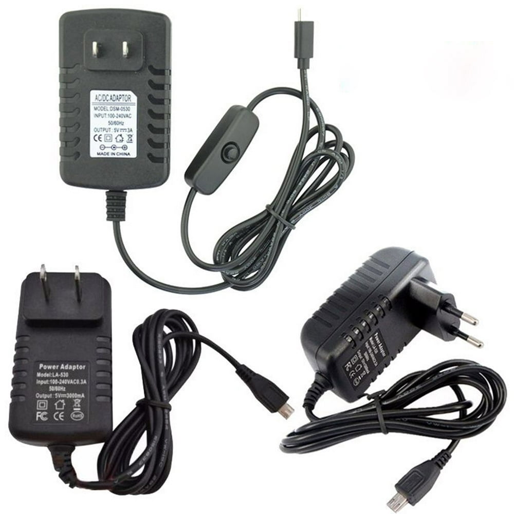 Yesbay Charger, 5V 3A Micro USB AC Adapter DC Wall Power Supply Charger