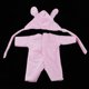 thumbnail image 4 of 2 Juegos De Ropa De Muñeca De Bebé Doble Trajes De Felpa Con 2 Sombreros De Conejos Accesorios De Muñecas Sunnimix Ropa de mono de muñeca, 4 of 8