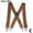 brown, variant on Heavy Duty Clip Suspenders for Men Men s Adjustable X Back Mens Suspenders Straps with Clips