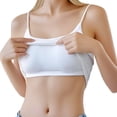 thumbnail image 2 of Dorinao Summer Solid Color Women's Vest Suspender Simple and Exquisite Design, White, L, 2 of 7