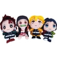 thumbnail image 1 of Set de muñecos de peluche Demons Slayers Anime, 23 cm, 4 piezas, 1 of 1