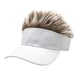 thumbnail image 1 of Xiao Hua Gorra de béisbol ajustable con visera y sombrero para el sol (blanco y dorado), 1 of 5