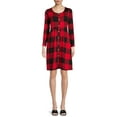 thumbnail image 3 of Nine.Eight Women's Button-Down Skater Dress, Sizes XS-3XL, 3 of 6