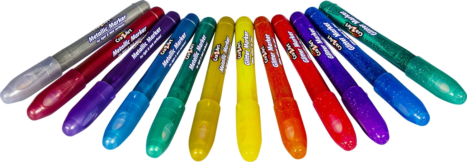 Cra-Z-Art Glitter Marker X6 Units