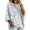 Gray, variant on Hoodies for Women 3/4 Sleeve Oversized Hooded Pullover Loose Casual Sweatshirt Cozy Fall Winter Daily Outfit