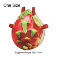 thumbnail image 2 of Hsqqdc 1PC Adult Cute Funy Fruit Print Outfit Set , Unisex Pitaya Pattern Jumpsuit,One Size, 2 of 7