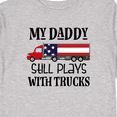 thumbnail image 4 of Inktastic Daddy Plays With Trucks Boys or Girls Long Sleeve Toddler T-Shirt, 4 of 5