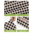 thumbnail image 4 of Country Star Plaid Bar Stool Covers Set of 2, Black Retro American Farm Barn Berry Stretch Washable Bar Chair Covers with Backs, Removable Pub Counter Height Chair Cover for Kitchen Dining Room Cafe, 4 of 7