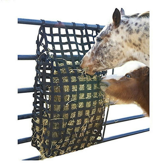 Tough 1 Hay Feeder Webbing Gate Easy Attach One Size Black 72-1408