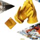 thumbnail image 5 of Guantes de trabajo de piel con cierre en la muñeca, S - Amarillo, 5 of 5