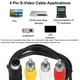 thumbnail image 5 of Cable S Video Uxcell de 5ft, Adaptador Convertidor de 4 Pin S-Video Macho a 3 RCA Macho para Receptor de TV Monitor, 5 of 5