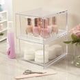 thumbnail image 2 of EcoNesxp Tiroirs de Rangement Empilables en Plastique Transparent, Ensemble de 2, 2 of 5