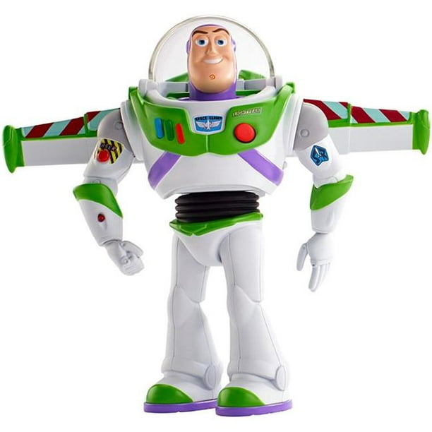 Disney Pixar Toy Story Ultime Marche Buzz Lightyear, 7 dans la Figure Haute avec 20+ Sons et Phrases, Mouvement de Marche et Ailes Extensibles, Cadeau pour les Enfants de 3 Ans et Plus avec des Ailes Extensibles