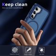 thumbnail image 4 of Samsung Galaxy S23 Phone Case, Phone case Samsung Galaxy S23 Magnetic Case [Compatible with MagSafe] Tough Rugged Matte Slim Shockproof Anti-Fingerprint Anti-Scratch Protective Cover, Royalblue, 4 of 9