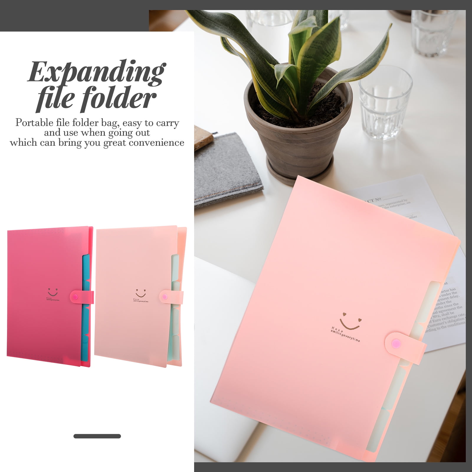 Raindrops Portable Expanding File Folder for Documents, Lightweight ABS Material, Assorted Colors, Compact Size, Ideal for Storage and Organization