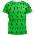 thumbnail image 1 of Halloween Zombie Guy Walker Pattern All Over Mens T Shirt, 1 of 2