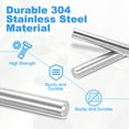 thumbnail image 4 of Uxcell 304 Stainless Steel Dowel Pin, Hardened Metal Dowel Pins for Shelf Furniture Assembly DIY 2 10x100 mm, 4 of 7