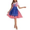 thumbnail image 2 of LEKODE oktoberfest outfits women dirndl dress Bavarian Dress tracht dress Oktoberfest Waitress Party Dress Bavarian Carnival Outfit Blue L, 2 of 5