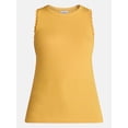 thumbnail image 6 of Scenario Women's Ribbed Tank Top with Lace Trim, Sizes XS-XXXL, 6 of 6
