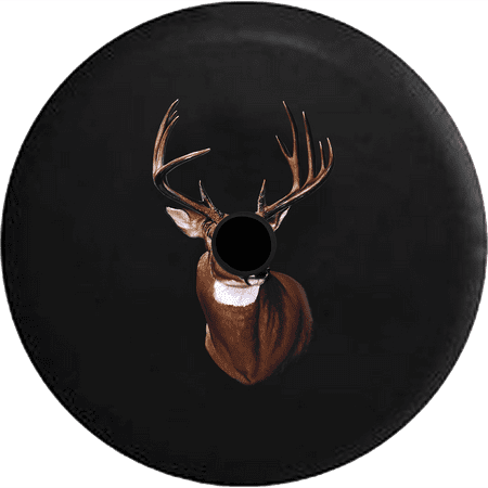 2018 2019 Wrangler JL Backup Camera Big Buck Hunting White Tail Deer Antlers Rack Spare Tire Cover for Jeep RV 33