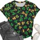 thumbnail image 4 of Xuyuer Saint Patrick's Day Shirts Women Funny Shamrock Graphic Print Irish T Shirt Spring Casual Short Sleeve Crew Neck Tee Tops Cute Shamrock Graphic Tee Irish Lucky St Pattys Day Shirt, 4 of 6