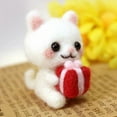thumbnail image 1 of DIY Wool Felt Needle Felting Kit Raw Material for Adult Cartoon Animal Puppy, 1 of 10