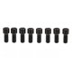 thumbnail image 2 of Riesgo 8 unids montaña bicicleta pedal pernos aleación de titanio antideslizante bicicleta pedal tornillos pernos espárragos tacos m4x8mm negro, 2 of 8