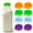 Four Dark Colors, variant on 8PCs Silicone Milk Bottle Caps, 48mm Diameter Milk Jug Caps, Reusable Milk Bottle Lids Compatible with Stanpac, Libbey,Reusable Lid and Airtight Bottle Caps for Milk Glass Bottles Jars