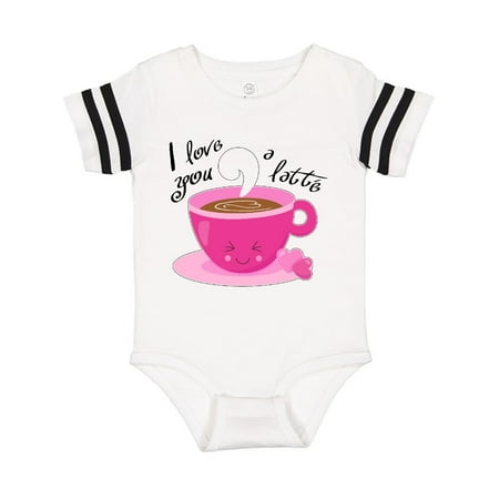 

Inktastic I Love You A Latte- cute valentine coffee pun Gift Baby Boy or Baby Girl Bodysuit