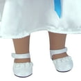 thumbnail image 3 of Sophia's Faux Leather Dress Shoes with Ankle Straps and Rosettes for 18" Dolls, White, 3 of 5