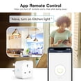 thumbnail image 4 of PinesC Smart Plug Plugs, Smart Socket with WiFi & Bluetooth, Works with (Echo & Echo Dot), Google Home, APP Remote Control Timer Switch WiFi Plug, 2.4Ghz WiFi Only, 13A, 1Pac, 4 of 5