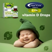 Akron Pharma Pediatric D-Vite Drops, Vitamin D, Bubble Gum, 50 mL