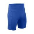 thumbnail image 4 of Gyexs Biking Shorts for Men - Bicycle Shorts for Men, Soft Breathable Compression Shorts 5 Inch Inseam Blue, Size XL, 4 of 5